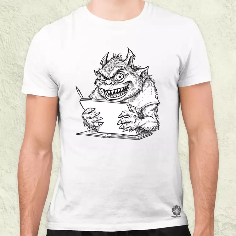 Ne etesd a trollt v4 férfi póló