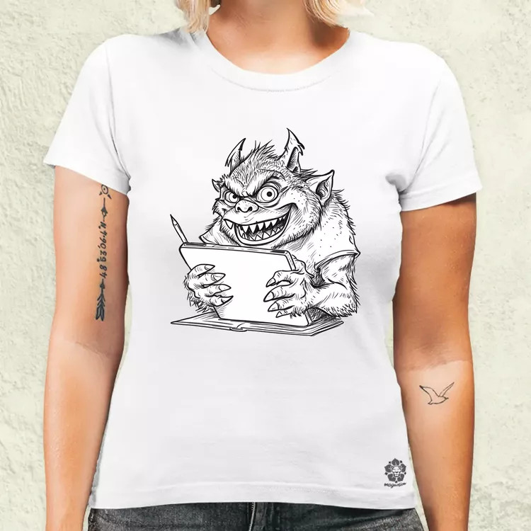 Ne etesd a trollt v4 női póló