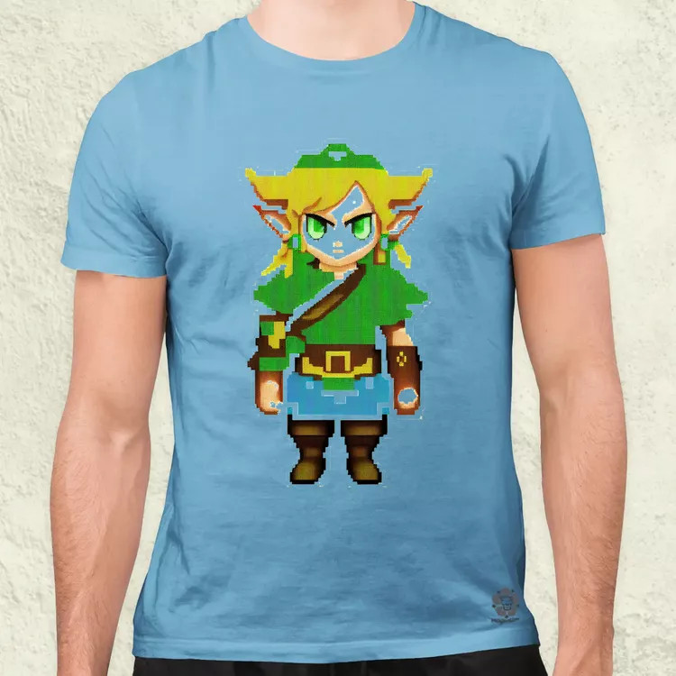 Pixelart Zelda férfi póló