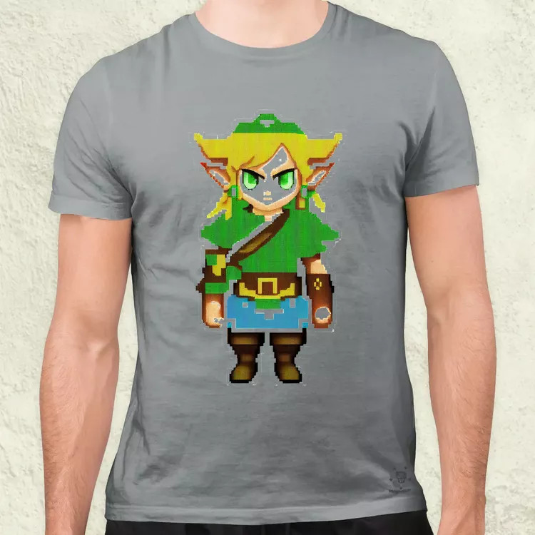 Pixelart Zelda férfi póló
