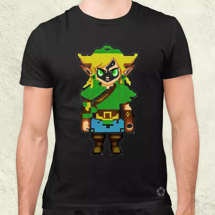 Pixelart Zelda férfi póló