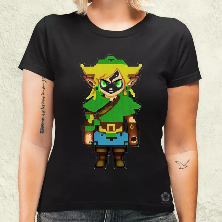 Pixelart Zelda női póló