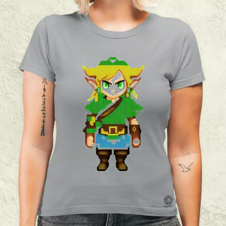 Pixelart Zelda női póló