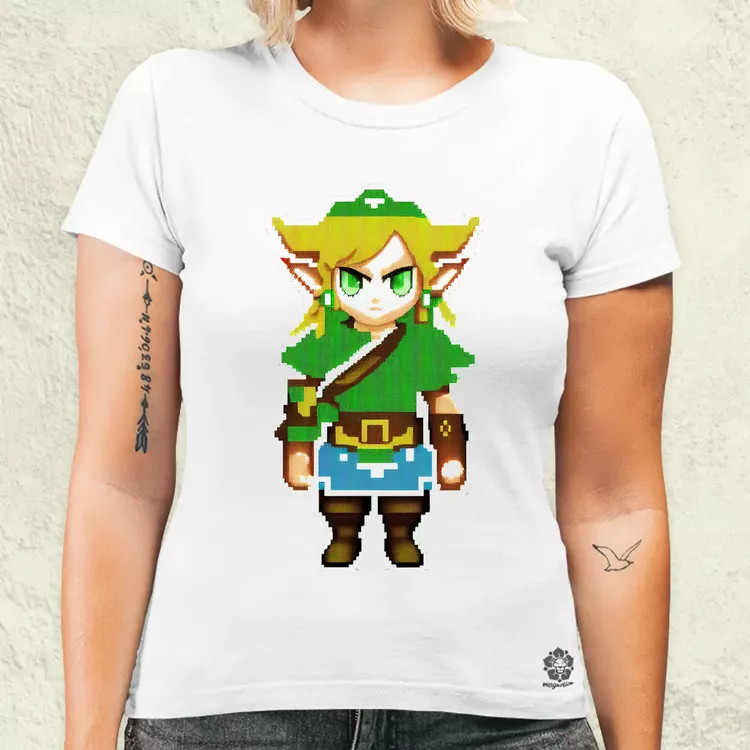 Pixelart Zelda női póló
