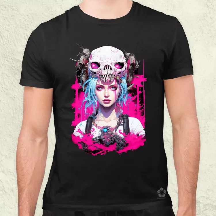 Anime cyberpunk fantázia v2 férfi póló