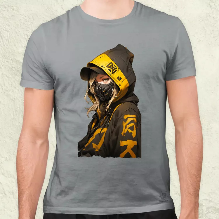 Anime lány pózol v1 férfi póló