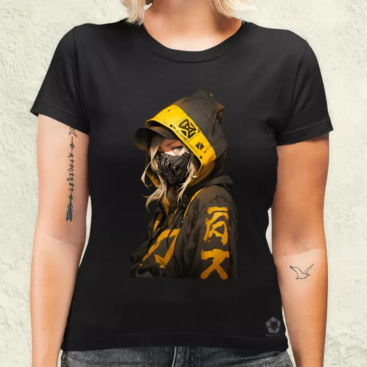 Anime lány pózol v1 női póló