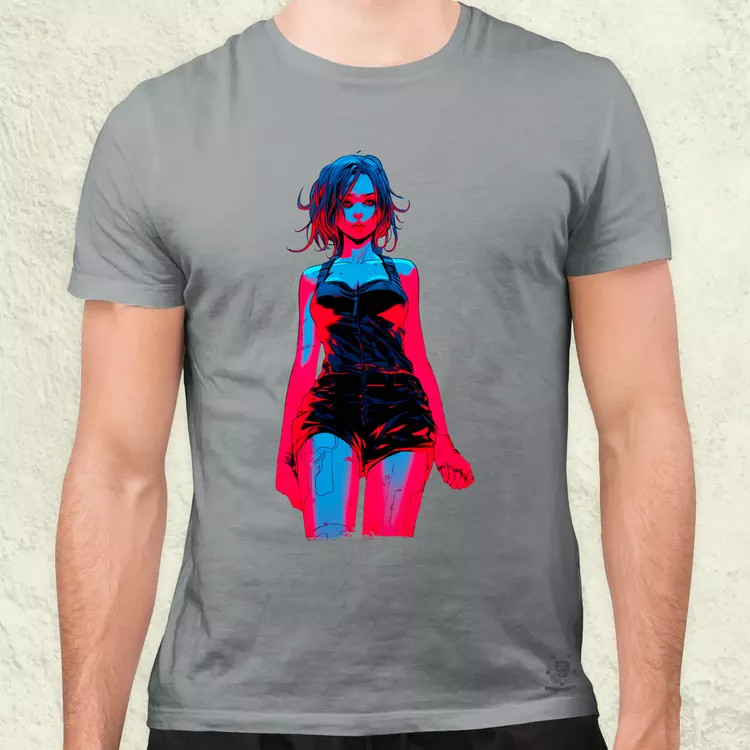 Anime lány pózol v11 férfi póló