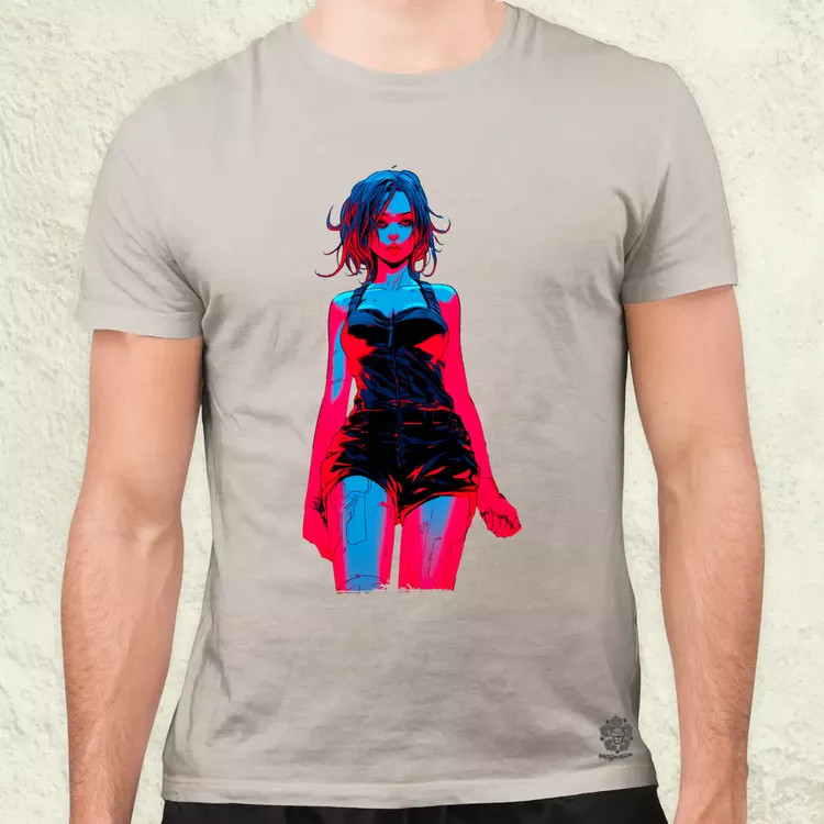 Anime lány pózol v11 férfi póló