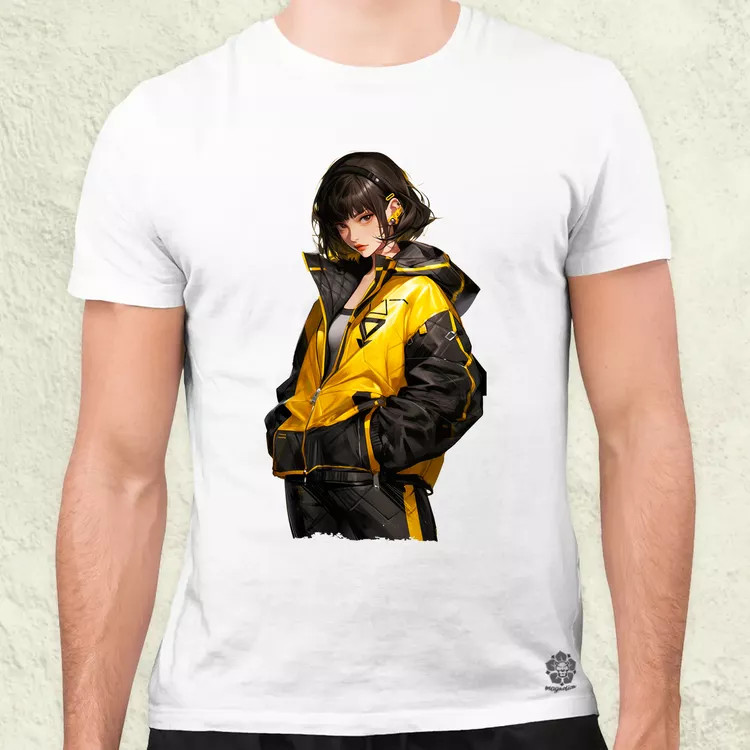 Anime lány pózol v2 férfi póló