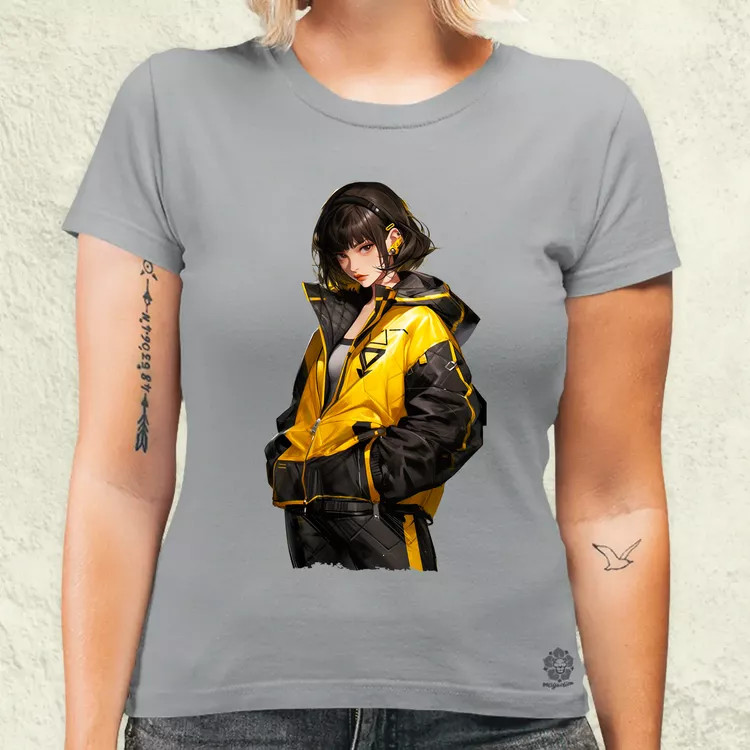 Anime lány pózol v2 női póló