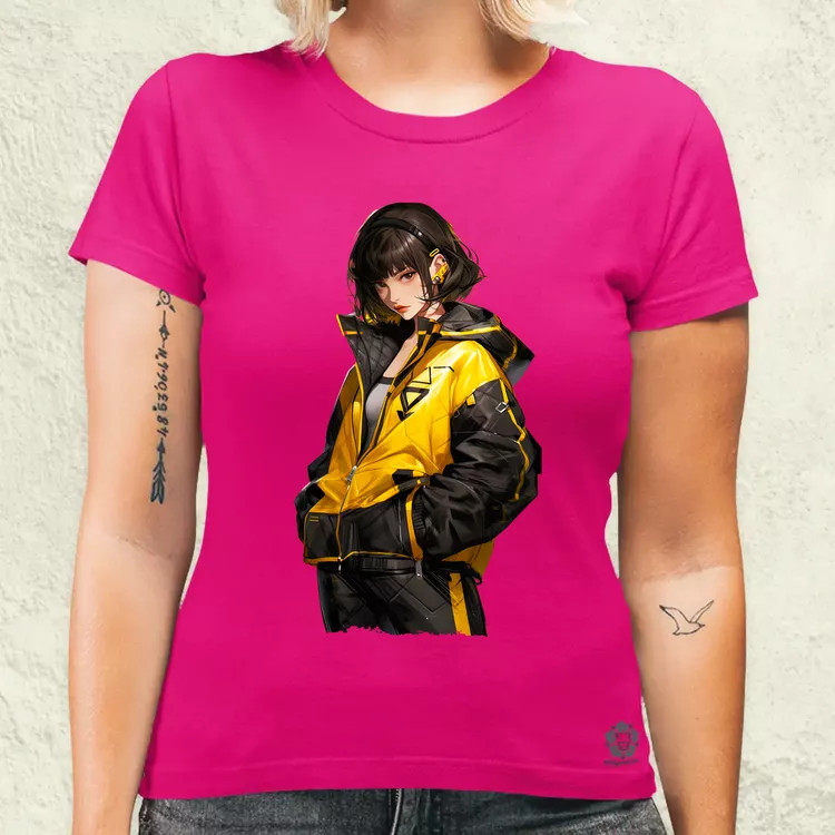 Anime lány pózol v2 női póló