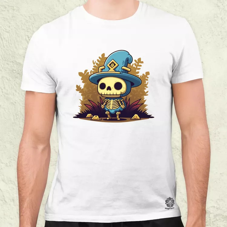 Chibi csontváz férfi póló