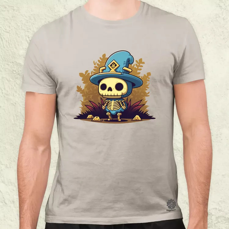 Chibi csontváz férfi póló