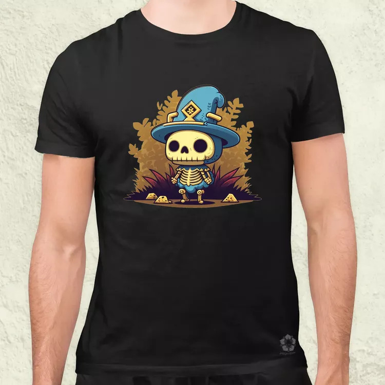 Chibi csontváz férfi póló