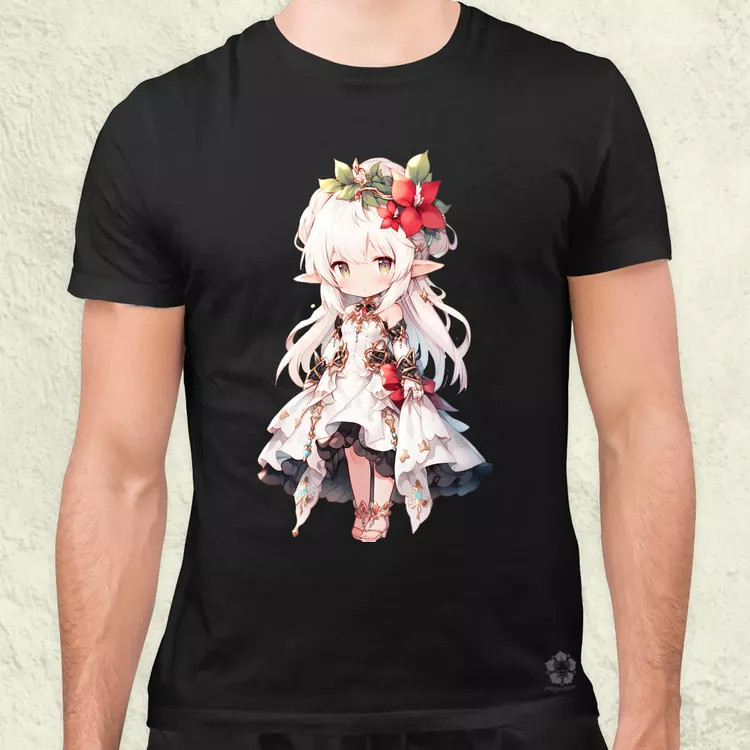 Chibi elf hercegnő v1 férfi póló