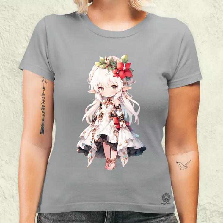 Chibi elf hercegnő v1 női póló