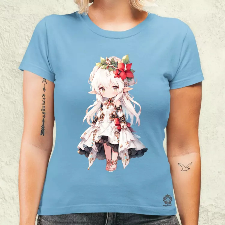 Chibi elf hercegnő v1 női póló