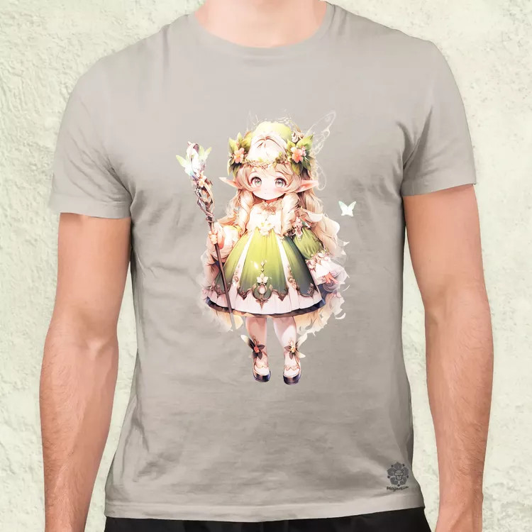 Chibi elf hercegnő v2 férfi póló