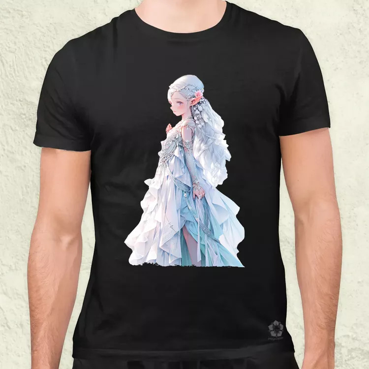 Chibi elf hercegnő v3 férfi póló