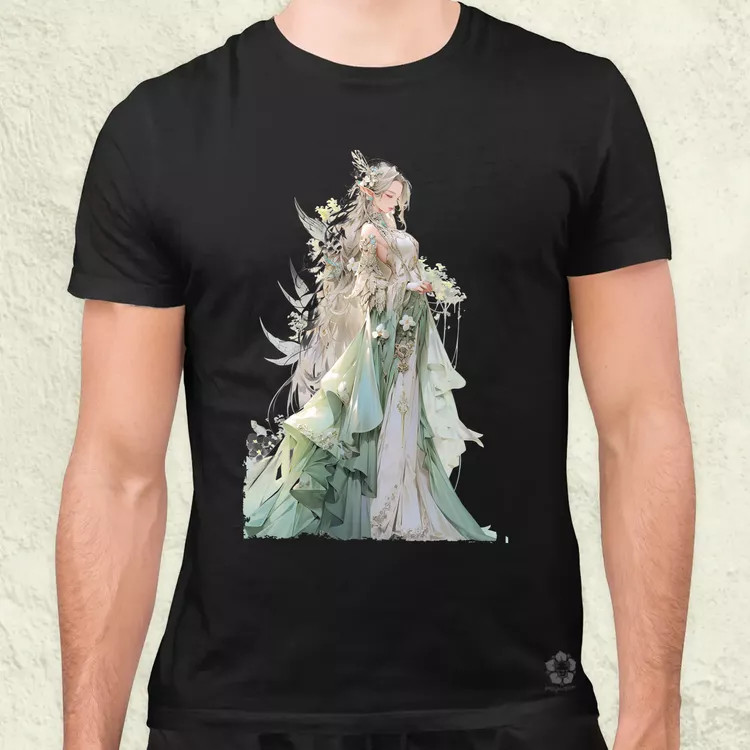 Chibi elf hercegnő v4 férfi póló