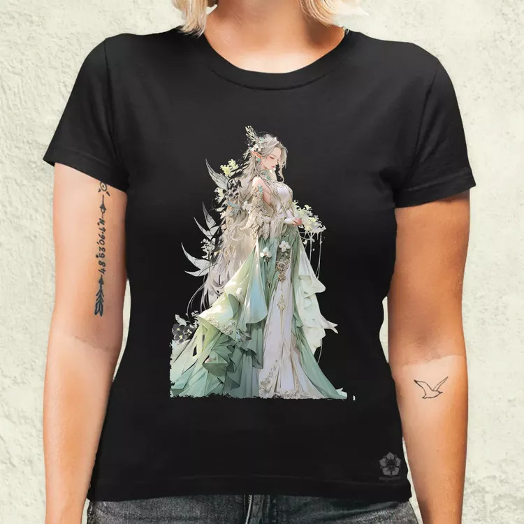Chibi elf hercegnő v4 női póló