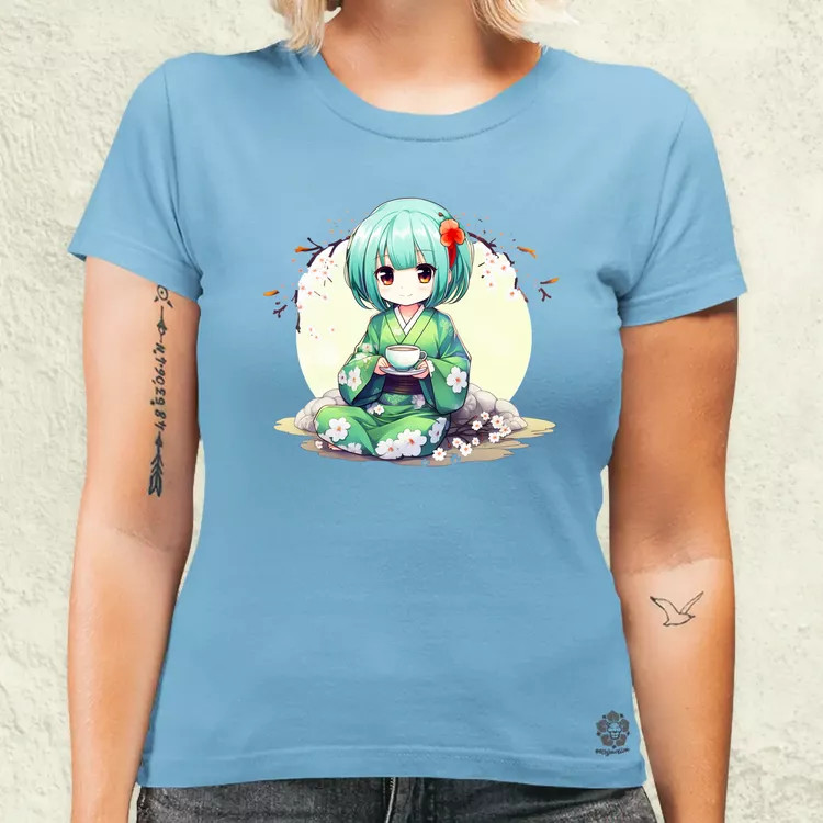 Chibi Gésa teázik v1 női póló