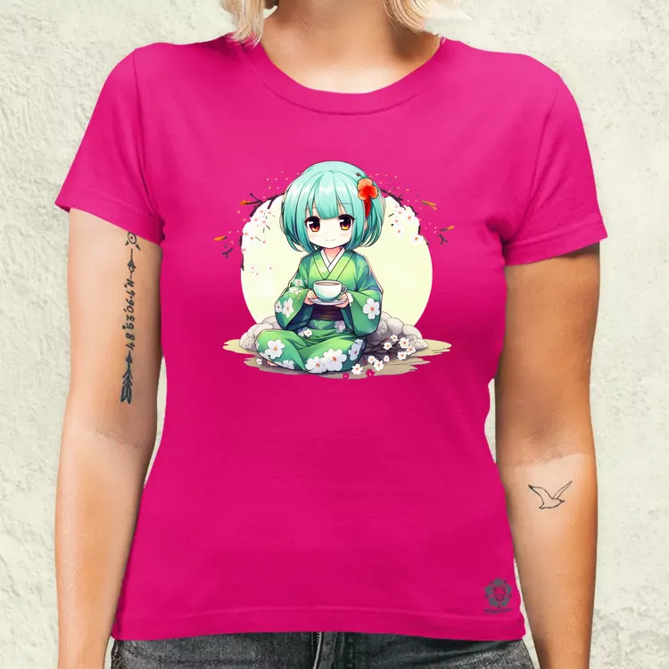 Chibi Gésa teázik v1 női póló