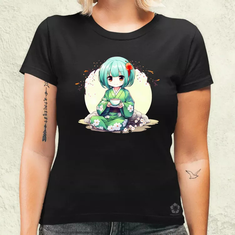 Chibi Gésa teázik v1 női póló