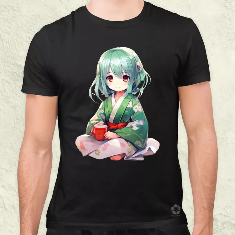 Chibi Gésa teázik v2 férfi póló