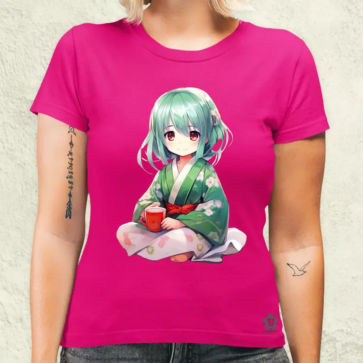 Chibi Gésa teázik v2 női póló