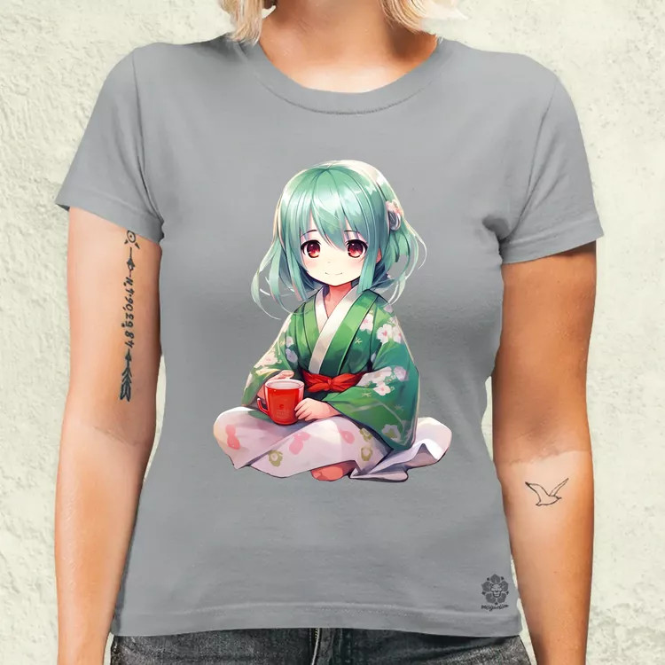 Chibi Gésa teázik v2 női póló