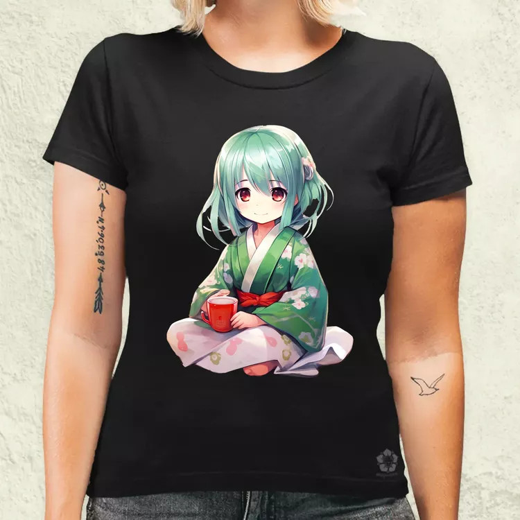 Chibi Gésa teázik v2 női póló