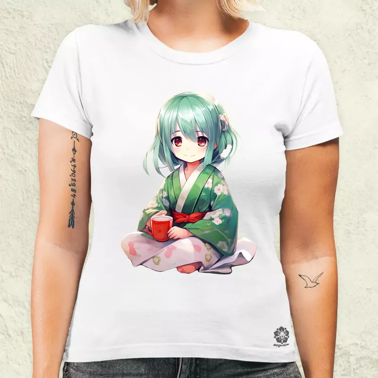 Chibi Gésa teázik v2 női póló