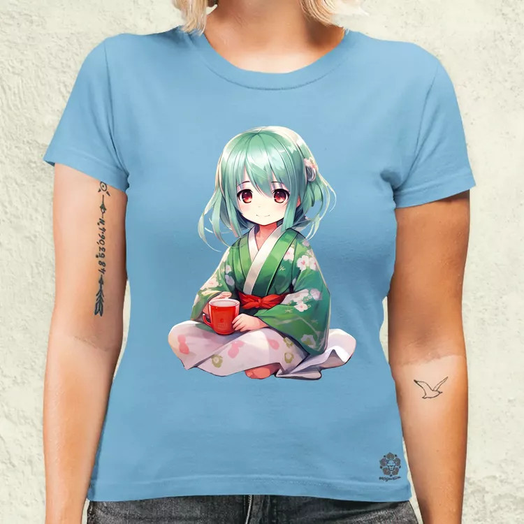 Chibi Gésa teázik v2 női póló