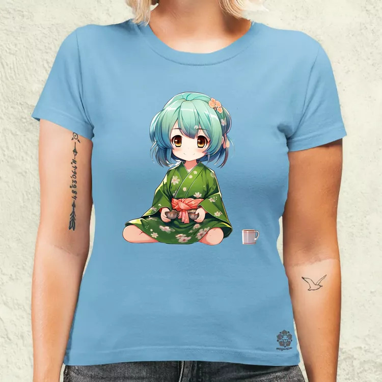 Chibi Gésa teázik v3 női póló