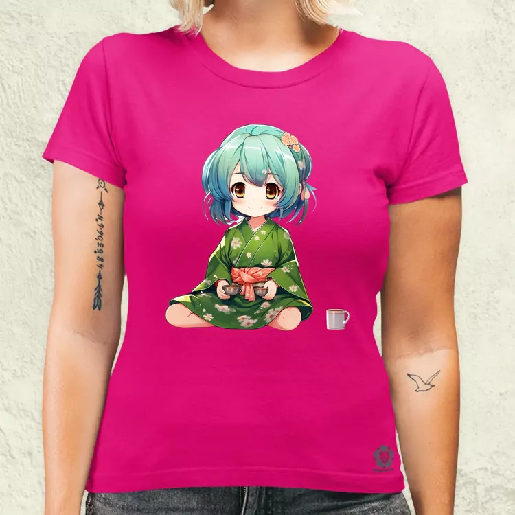 Chibi Gésa teázik v3 női póló