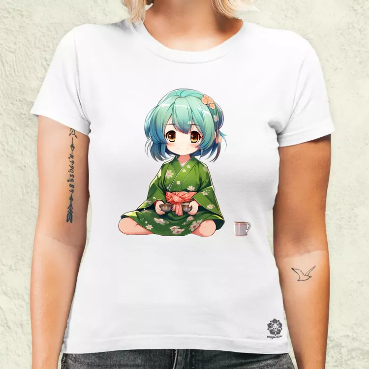 Chibi Gésa teázik v3 női póló