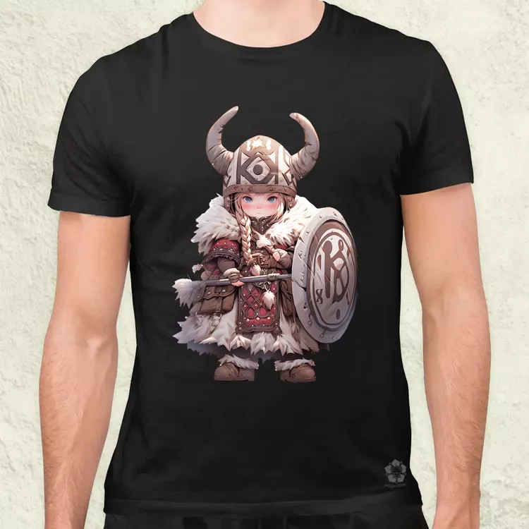 Chibi harcos leány v1 férfi póló