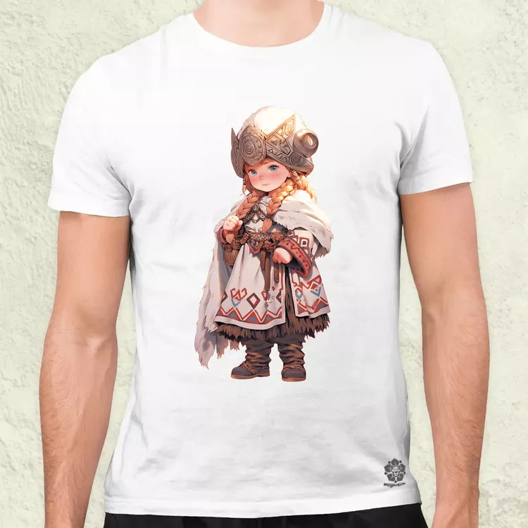 Chibi harcos leány v2 férfi póló