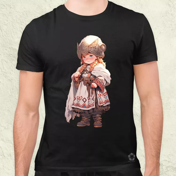 Chibi harcos leány v2 férfi póló