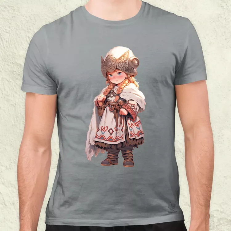 Chibi harcos leány v2 férfi póló
