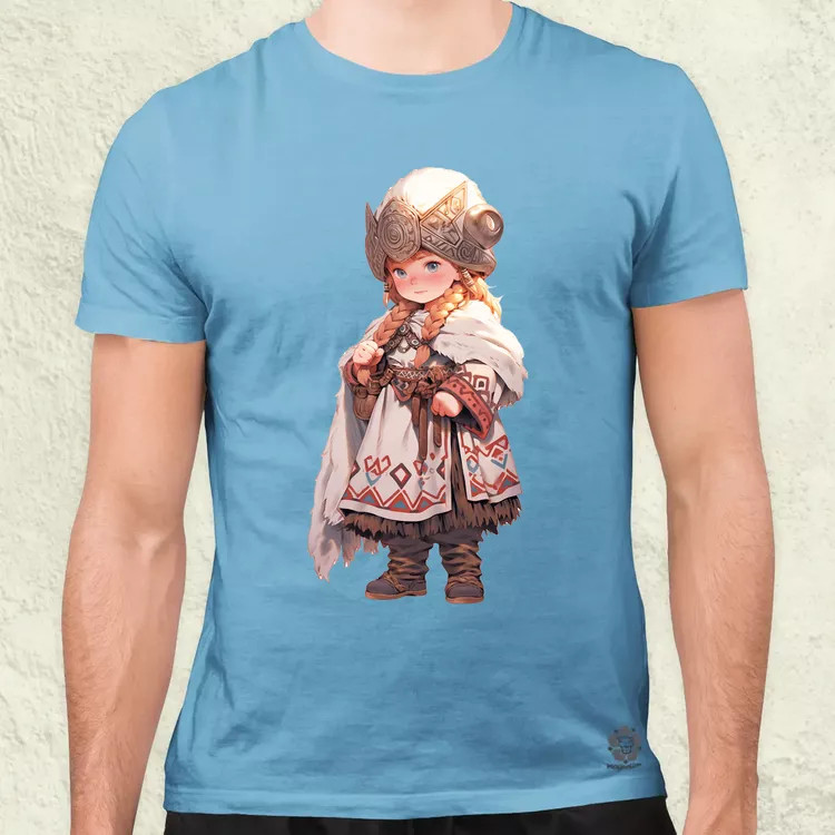 Chibi harcos leány v2 férfi póló