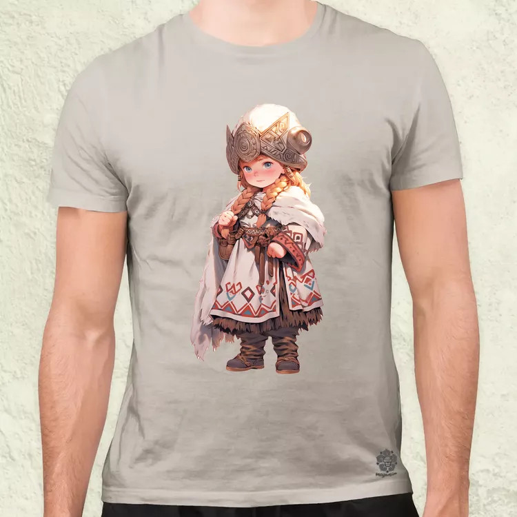 Chibi harcos leány v2 férfi póló