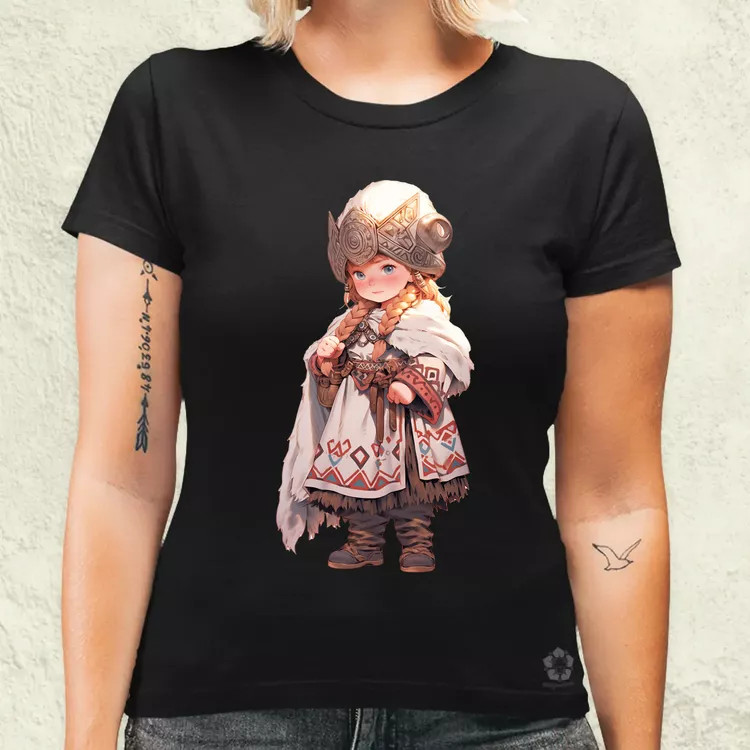 Chibi harcos leány v2 női póló