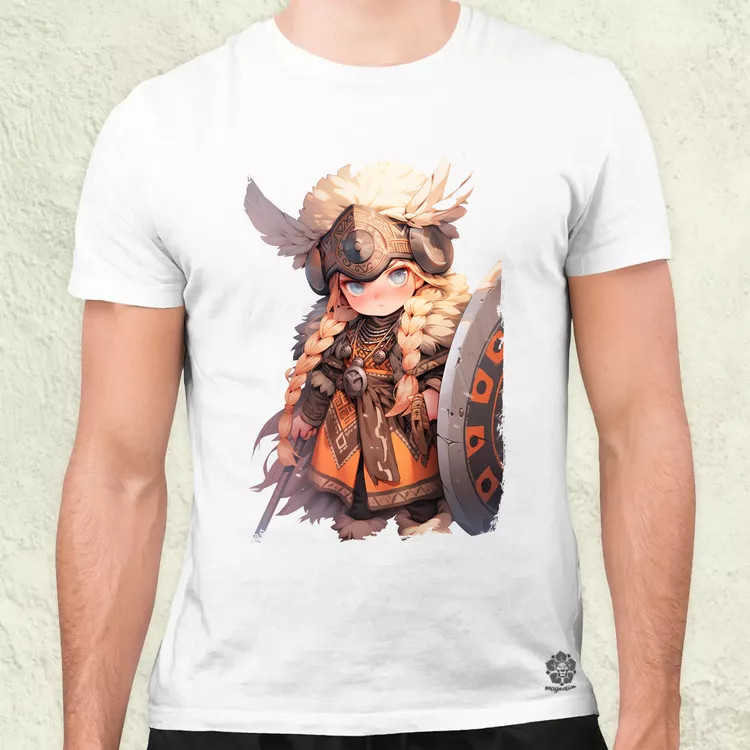 Chibi harcos leány v4 férfi póló