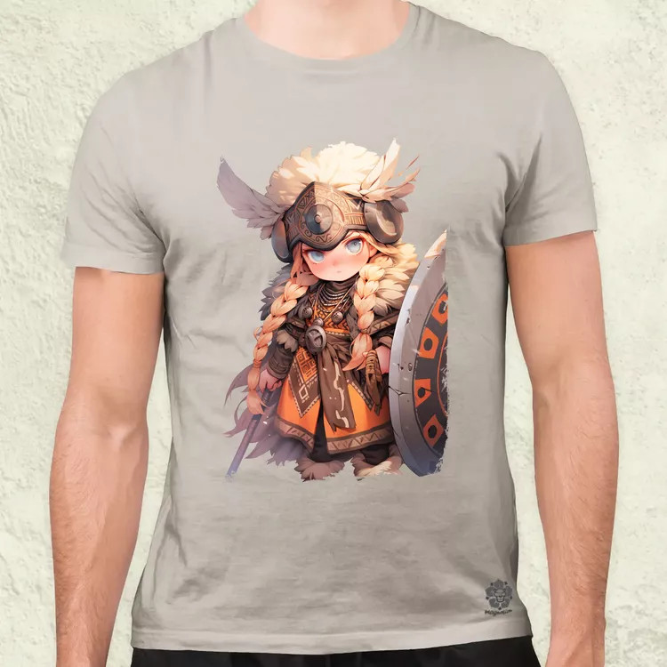 Chibi harcos leány v4 férfi póló