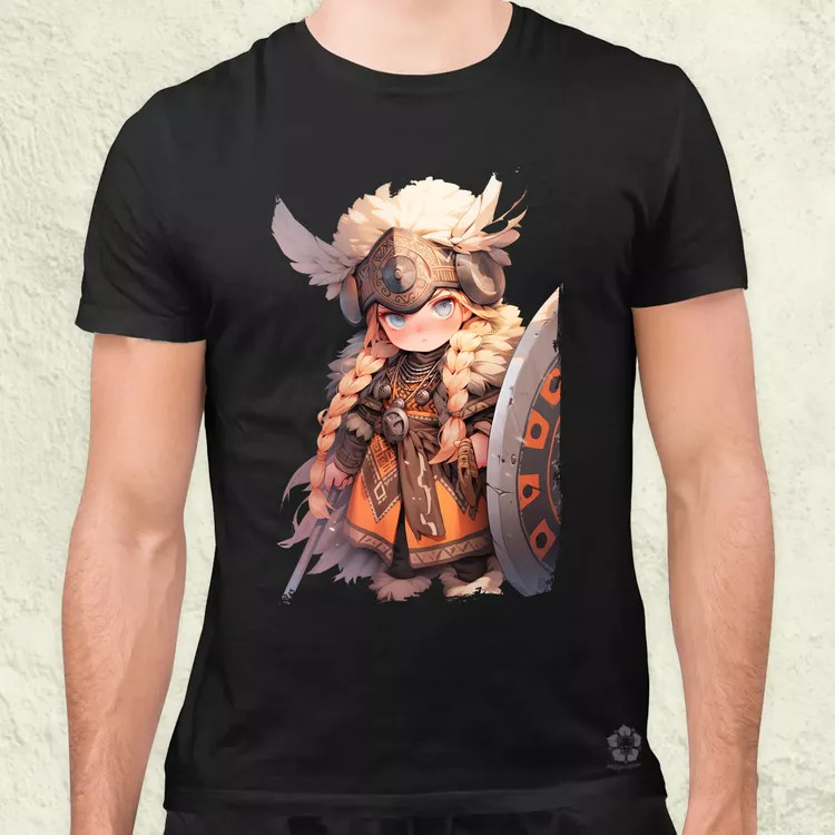 Chibi harcos leány v4 férfi póló