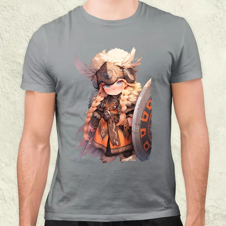 Chibi harcos leány v4 férfi póló