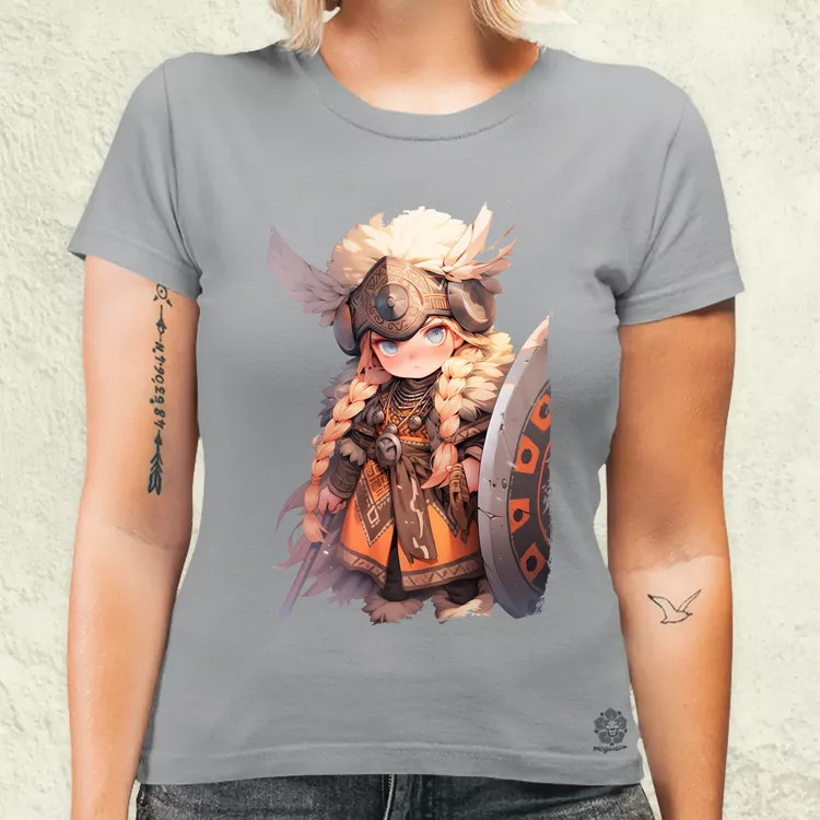 Chibi harcos leány v4 női póló